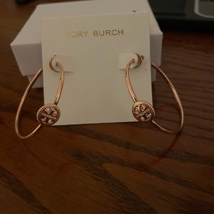 Tory Burch Rose Gold Hoops